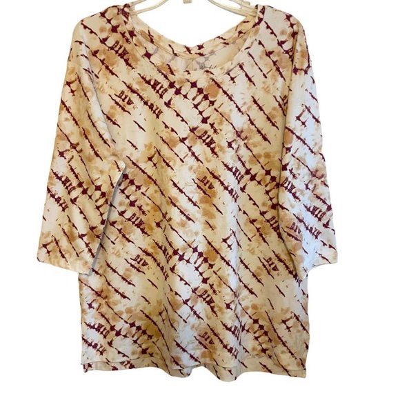 Wonderly Tops - Wonderly Studio Women's 3/4 Sleeve Yummy Top MEDIUM (202)